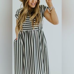 Roolee Micah Stripe Mom Dress